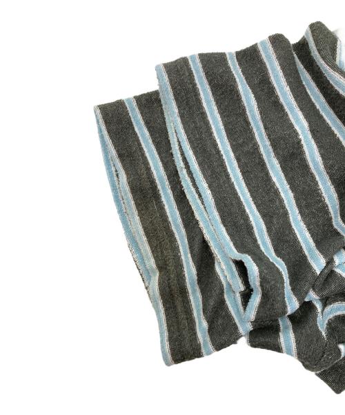 stussy（ステューシー）stussy (ステューシー) ボーダーTシャツ グリーン サイズ:Mの古着・服飾アイテム