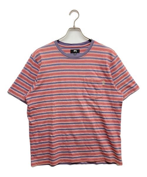 stussy（ステューシー）stussy (ステューシー) プリントTシャツ レッド サイズ:Mの古着・服飾アイテム