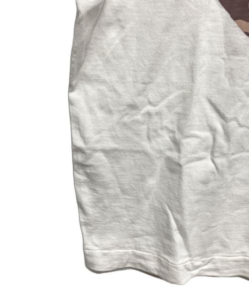 PLAY COMME des GARCONS（プレイコムデギャルソン）PLAY COMME des GARCONS (プレイコムデギャルソン) プリントTシャツ ホワイト サイズ:Lの古着・服飾アイテム