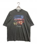 BALENCIAGAバレンシアガ）の古着「パリヴィンテージプリント オーバーサイズ Tシャツ」｜グレー
