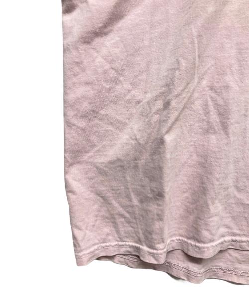 stussy（ステューシー）stussy (ステューシー) Flower Grid Pigment DyedプリントTシャツ ピンク サイズ:Lの古着・服飾アイテム