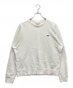LACOSTEラコステ）の古着「クルーネックスウェット」｜ホワイト