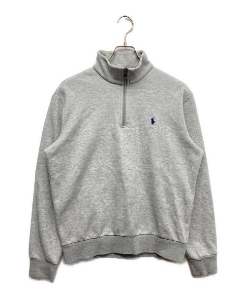POLO RALPH LAUREN（ポロ・ラルフローレン）POLO RALPH LAUREN (ポロ・ラルフローレン) ハーフジップスウェット グレー サイズ:Mの古着・服飾アイテム