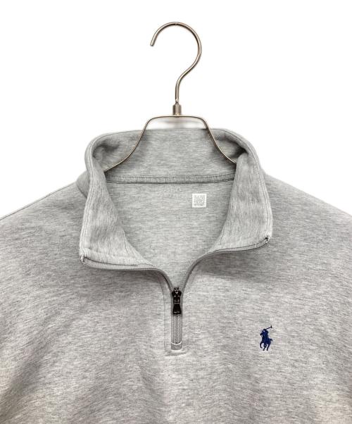 POLO RALPH LAUREN（ポロ・ラルフローレン）POLO RALPH LAUREN (ポロ・ラルフローレン) ハーフジップスウェット グレー サイズ:Mの古着・服飾アイテム