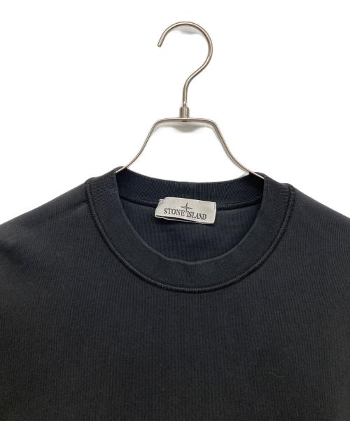 STONE ISLAND（ストーンアイランド）STONE ISLAND (ストーンアイランド) クルーネックスウェット ブラック サイズ:Lの古着・服飾アイテム