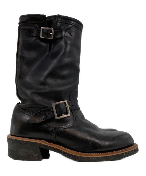 THE REAL McCOY'S（ザ・リアルマッコイズ）THE REAL McCOY'S (ザ・リアルマッコイズ) CHIPPEWA (チペワ) エンジニアブーツ ブラック サイズ:7 1/2の古着・服飾アイテム