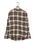 6(ROKU) BEAUTY&YOUTH（ロク ビューティーアンドユース）の古着「CHECK BAND COLLAR SHIRT」｜ブラウン