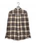 6(ROKU) BEAUTY&YOUTH (ロク ビューティーアンドユース) CHECK BAND COLLAR SHIRT ブラウン サイズ:F：6000円