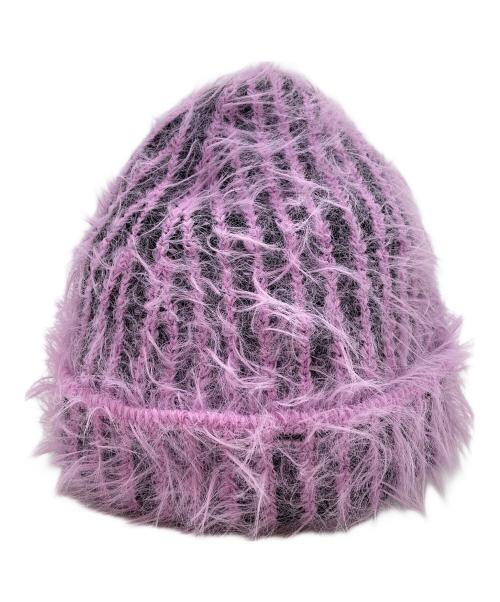DIESEL（ディーゼル）DIESEL (ディーゼル) K-FUR ニット帽 ピンクの古着・服飾アイテム