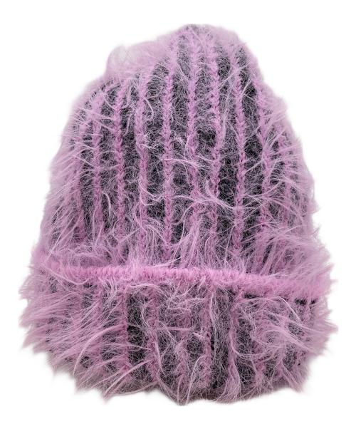 DIESEL（ディーゼル）DIESEL (ディーゼル) K-FUR ニット帽 ピンクの古着・服飾アイテム