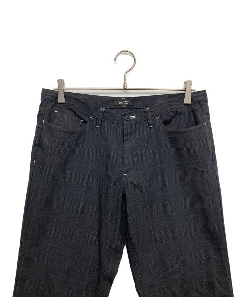 BURBERRY BLACK LABEL（バーバリーブラックレーベル）BURBERRY BLACK LABEL (バーバリーブラックレーベル) チェックパンツ ブラック サイズ:79の古着・服飾アイテム