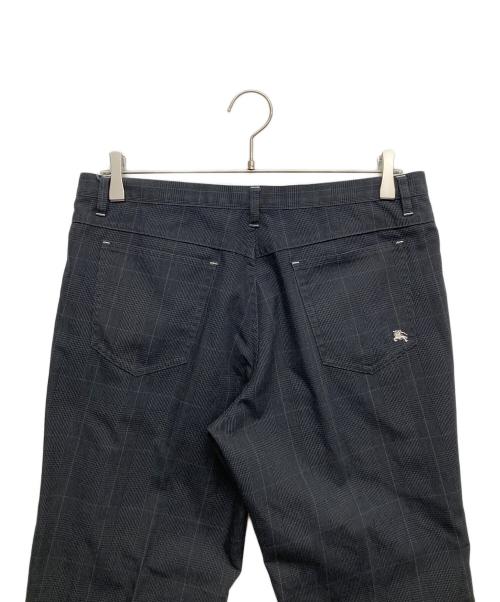 BURBERRY BLACK LABEL（バーバリーブラックレーベル）BURBERRY BLACK LABEL (バーバリーブラックレーベル) チェックパンツ ブラック サイズ:79の古着・服飾アイテム