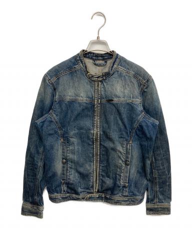 DIESELディーゼル シングルライダース デニムジャケット ITALY製 XL 中古・古着通販】DIESEL (ディーゼル) デニムシングルライダース