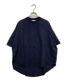 icB（アイシービー）の古着「VIS/NYハイゲージ5分袖プルオーバー / ウォッシャブル」｜ネイビー