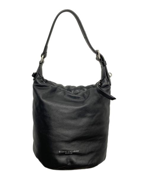 GIANNI CHIARINI（ジャンニ キアリーニ）GIANNI CHIARINI (ジャンニ キアリーニ) 2WAYレザーバッグ ブラックの古着・服飾アイテム