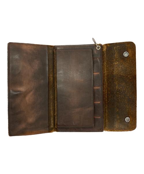 HARLEY-DAVIDSON（ハーレーダビッドソン）HARLEY-DAVIDSON (ハーレーダビッドソン) レザー長財布 ブラウンの古着・服飾アイテム