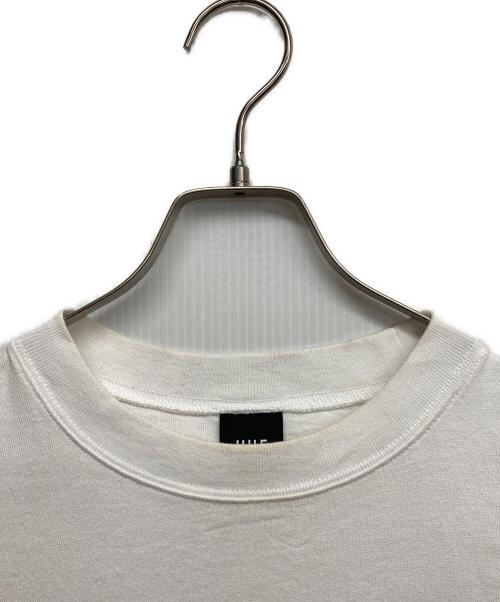 HUF（ハフ）HUF (ハフ) ロゴ刺繍Tシャツ ホワイト サイズ:Lの古着・服飾アイテム