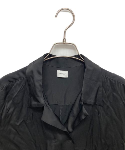 MANOF（マノフ）MANOF (マノフ) SATIN OVER SHIRTS ブラック サイズ:Fの古着・服飾アイテム