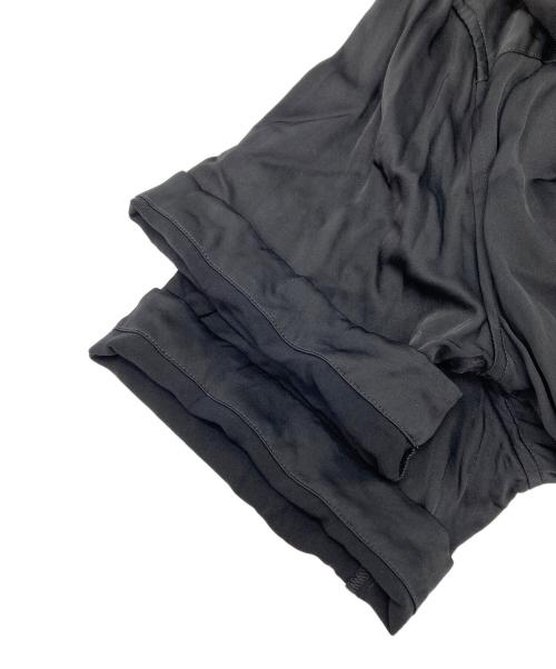 MANOF（マノフ）MANOF (マノフ) SATIN OVER SHIRTS ブラック サイズ:Fの古着・服飾アイテム