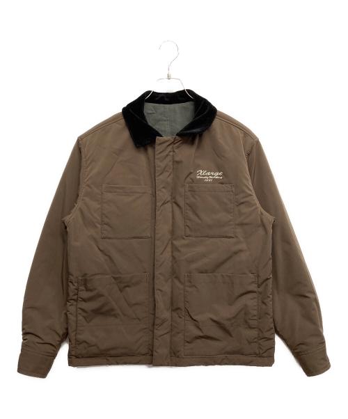 X-LARGE（エクストララージ）X-LARGE (エクストララージ) RIVERSIBLE WORK JACKET グリーン サイズ:Mの古着・服飾アイテム
