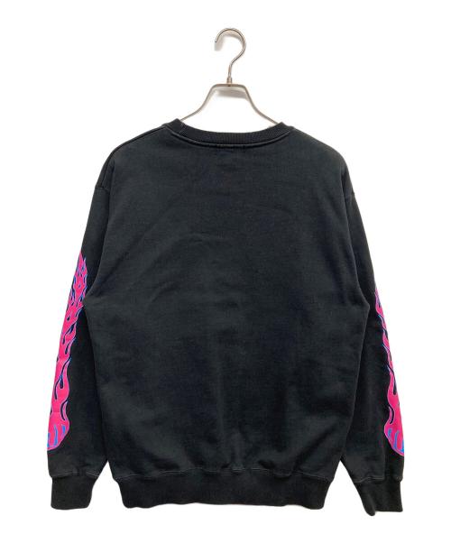 X-LARGE（エクストララージ）X-LARGE (エクストララージ) FIRE LOGO CREWNECK SWEAT ブラック サイズ:Mの古着・服飾アイテム