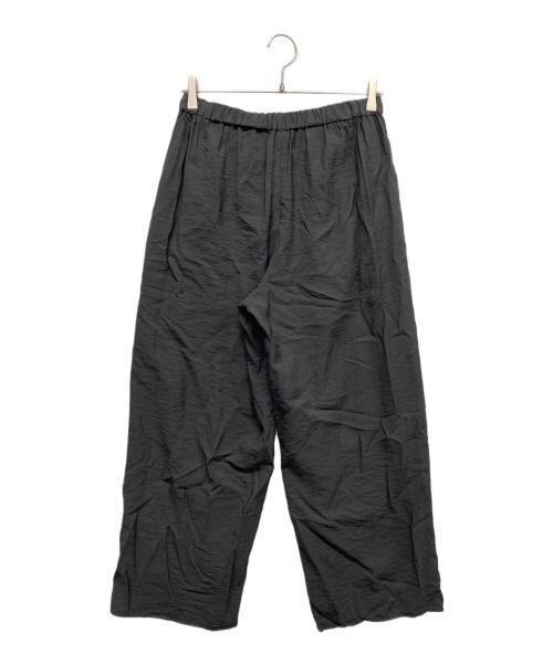 INDIVI（インディヴィ）INDIVI (インディヴィ) ドロストワイドパンツ ブラック サイズ:38の古着・服飾アイテム