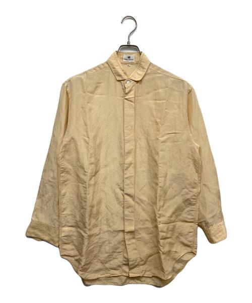 ISSEY MIYAKE（イッセイミヤケ）ISSEY MIYAKE (イッセイミヤケ) 比翼シャツ イエロー サイズ:Ｓの古着・服飾アイテム