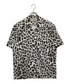 WACKO MARIAワコマリア）の古着「Leopard Hawaiian SHIRT S/S シャツ」｜ブラック