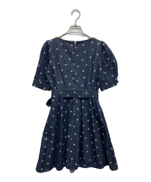 To b. by agnes b.（トゥービー バイ アニエスベー）To b. by agnes b. (トゥービー バイ アニエスベー) 星柄デニムワンピース ネイビー サイズ:36の古着・服飾アイテム