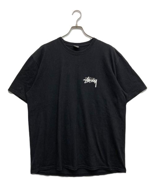 stussy（ステューシー）stussy (ステューシー) PLUSH TEE ブラック サイズ:XLの古着・服飾アイテム