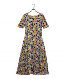 LAUREN RALPH LAUREN（ローレンラルフローレン）の古着「花柄半袖ワンピース」｜マルチカラー