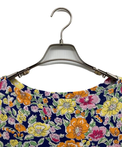 LAUREN RALPH LAUREN（ローレンラルフローレン）LAUREN RALPH LAUREN (ローレンラルフローレン) 花柄半袖ワンピース マルチカラー サイズ:XSの古着・服飾アイテム