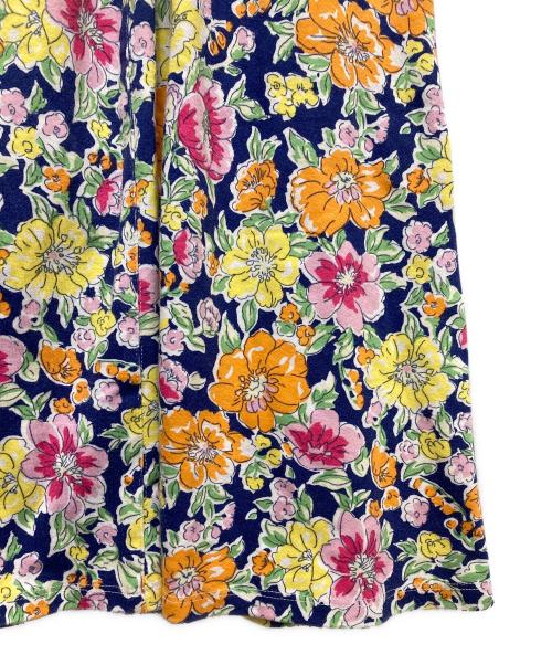 LAUREN RALPH LAUREN（ローレンラルフローレン）LAUREN RALPH LAUREN (ローレンラルフローレン) 花柄半袖ワンピース マルチカラー サイズ:XSの古着・服飾アイテム