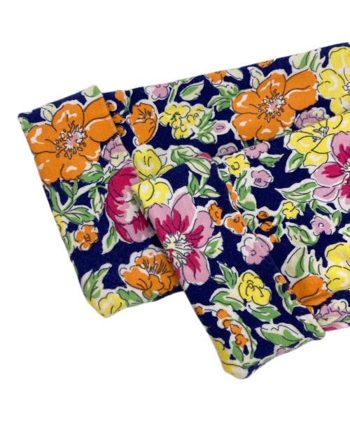 LAUREN RALPH LAUREN（ローレンラルフローレン）LAUREN RALPH LAUREN (ローレンラルフローレン) 花柄半袖ワンピース マルチカラー サイズ:XSの古着・服飾アイテム