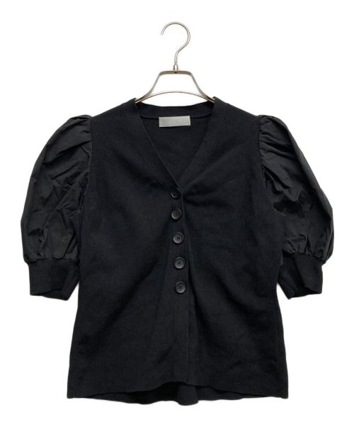 CELFORD（セルフォード）CELFORD (セルフォード) パワショルニットカーディガン ブラック サイズ:36の古着・服飾アイテム