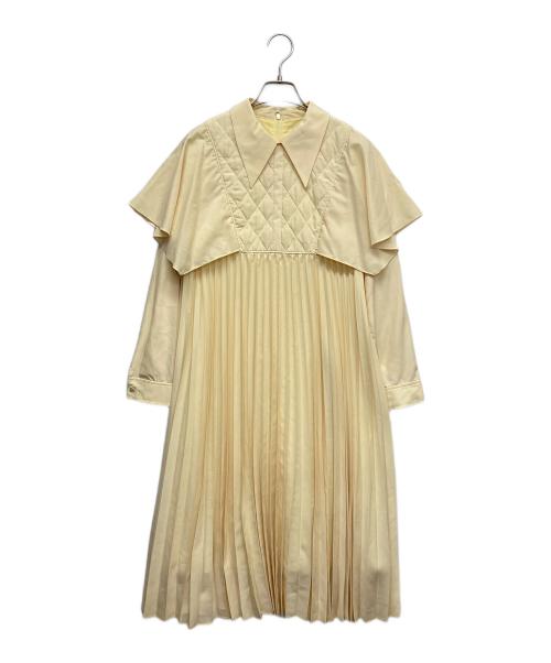 CELFORD（セルフォード）CELFORD (セルフォード) ケーププリーツシャツワンピース イエロー サイズ:36の古着・服飾アイテム