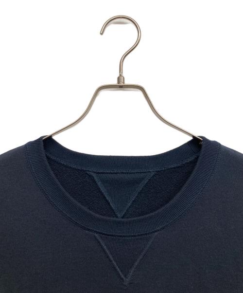 ALMW by WAIPER（アーミー バイ ワイパー）ALMW by WAIPER (アーミー バイ ワイパー) 吊り編み ダブルV クルーネック スウェット ネイビー サイズ:40の古着・服飾アイテム