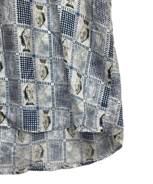 summa（スッマ）summa (スッマ) シルク混シャツ ブルー サイズ:Mの古着・服飾アイテム