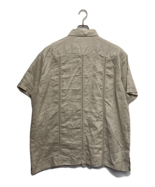 renato（レナート）renato (レナート) リネンキューバシャツ ベージュ サイズ:２Xの古着・服飾アイテム