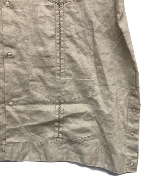 renato（レナート）renato (レナート) リネンキューバシャツ ベージュ サイズ:２Xの古着・服飾アイテム