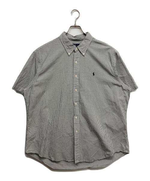 RALPH LAUREN（ラルフローレン）RALPH LAUREN (ラルフローレン) シアサッカー半袖シャツ グレー サイズ:XXLの古着・服飾アイテム