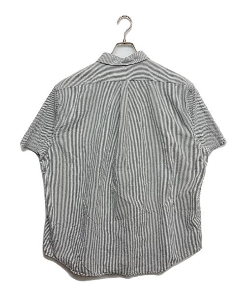 RALPH LAUREN（ラルフローレン）RALPH LAUREN (ラルフローレン) シアサッカー半袖シャツ グレー サイズ:XXLの古着・服飾アイテム