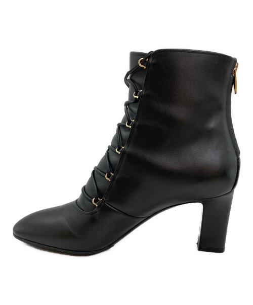 Salvatore Ferragamo（サルヴァトーレ フェラガモ）Salvatore Ferragamo (サルヴァトーレ フェラガモ) レースアップブーツ ブラック サイズ:不明の古着・服飾アイテム