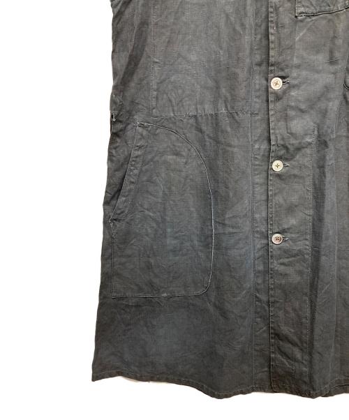 AU MOLINEL（オモリネル）AU MOLINEL (オモリネル) シャンブレーアトリエコート ブラック サイズ:無しの古着・服飾アイテム