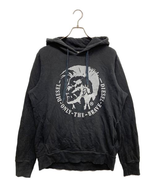 DIESEL（ディーゼル）DIESEL (ディーゼル) ロゴスウェット ブラック サイズ:Lの古着・服飾アイテム
