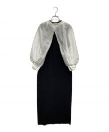 CELFORD（セルフォード）の古着「シアーブラウス付きワンピース」｜ホワイト