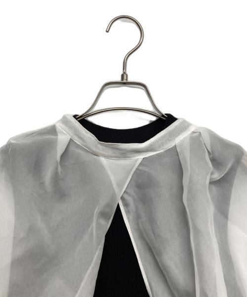 CELFORD（セルフォード）CELFORD (セルフォード) シアーブラウス付きワンピース ホワイト サイズ:36の古着・服飾アイテム