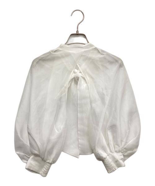 CELFORD（セルフォード）CELFORD (セルフォード) シアーブラウス付きワンピース ホワイト サイズ:36の古着・服飾アイテム