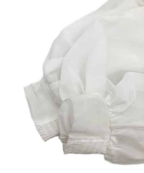 CELFORD（セルフォード）CELFORD (セルフォード) シアーブラウス付きワンピース ホワイト サイズ:36の古着・服飾アイテム