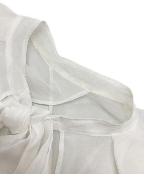 CELFORD（セルフォード）CELFORD (セルフォード) シアーブラウス付きワンピース ホワイト サイズ:36の古着・服飾アイテム